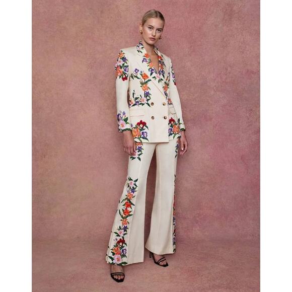 BORGO DE NOR Quinn Jacket & Matching Pants Set in Tree of Life UK 6 US 2 - Picture 2 of 5